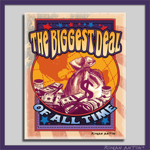 Roman Anton Launch 6, The Biggest Deal of All Time, Archival Print on Wooden Frame