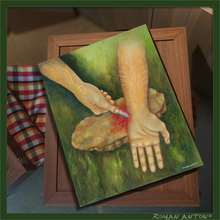 Roman Anton Launch 7, Blood Rock, Archival Print on Wooden Frame
