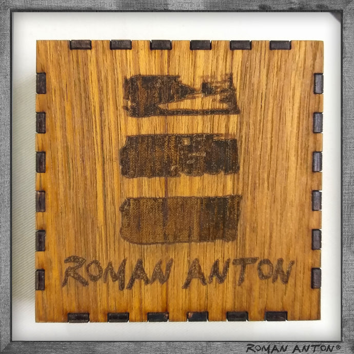 Roman Anton Box TDF Logo (Teak Plywood)